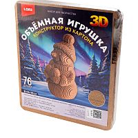 Конструктор из картона. Объёмная игрушка " Снеговик"