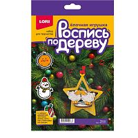Роспись по дереву.Ёлочная игрушка "Овечки и щелкунчик"