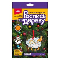 Роспись по дереву. Ёлочная игрушка "Овечка"