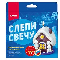 Слепи свечу "Зимний домик"