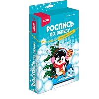Роспись по дереву.Новогодний сувенир "Пингвинёнок"