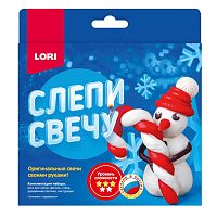 Слепи свечу "Снеговик с карамелью"