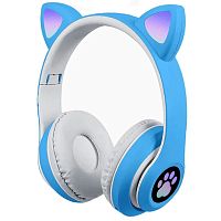 Наушники Bluetooth голубые 


