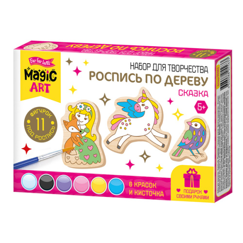 Роспись по дереву "Сказка" фото в интернет-магазине Glasker